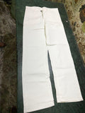Men's Loose Fit Mid Rise  White Jeans